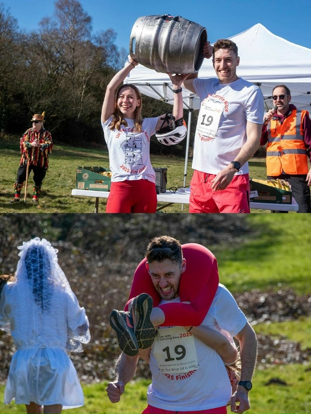 На чемпионате по переноске жён мужчины сражаются не за...