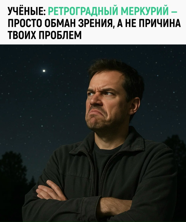 Никакой мистики — ретроградный Меркурий не влияет ни ?...