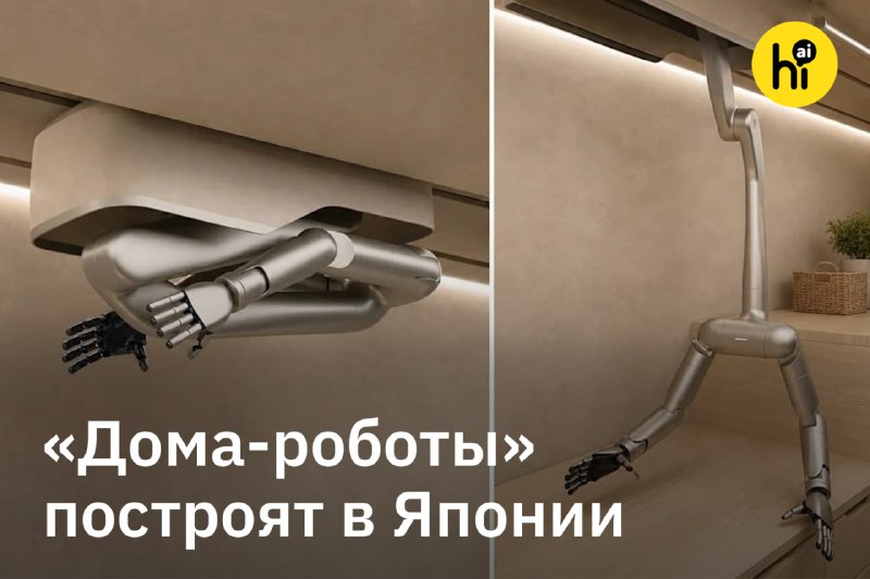 🤖 «Дома-роботы» построят в Японии
Токийский стартап MW представил Living Home — дом со встроенным с