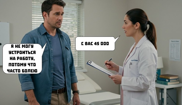 С неработающих россиян хотят взимать 45.000₽ в год за обя...