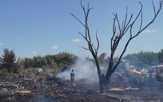 В Самарской области произошёл крупный пожар. В ночь на ...