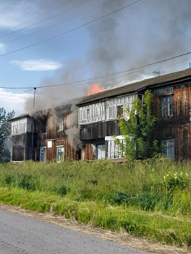 3 июля произошёл пожар в микрорайоне 