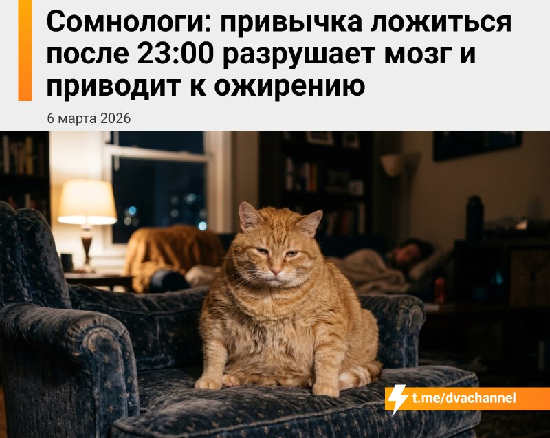 Привычка ложиться спать после 23:00 разрушает мозг и ведёт к ожирению, предупредили сомнологи: именн