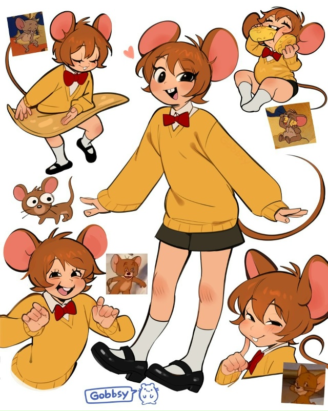 🧀 Утречка с Джерри-тян от gobbsy.
#арт@advance_empire | #ТомиДжер?...