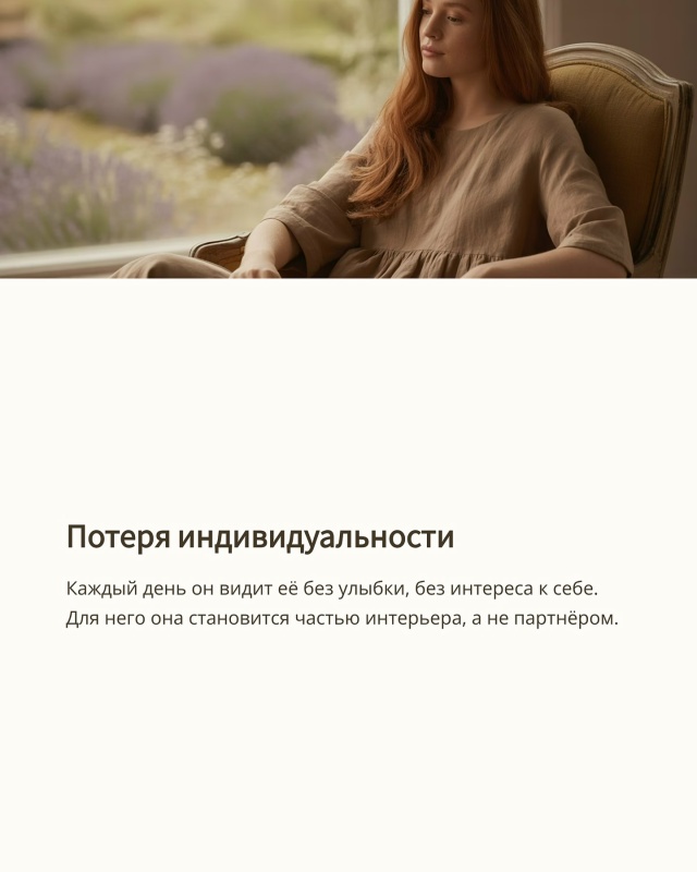 Поэтому прежде всего надо любить себя! А потом уже мужа...