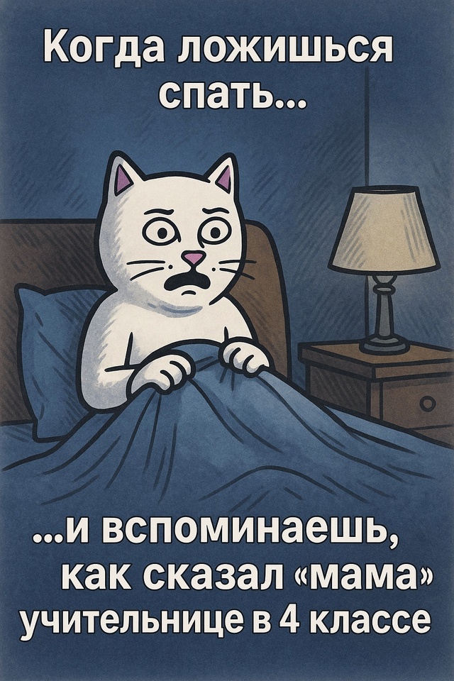 Я, когда пытаюсь уснуть, но мозг напоминает, как я в 2018 п...