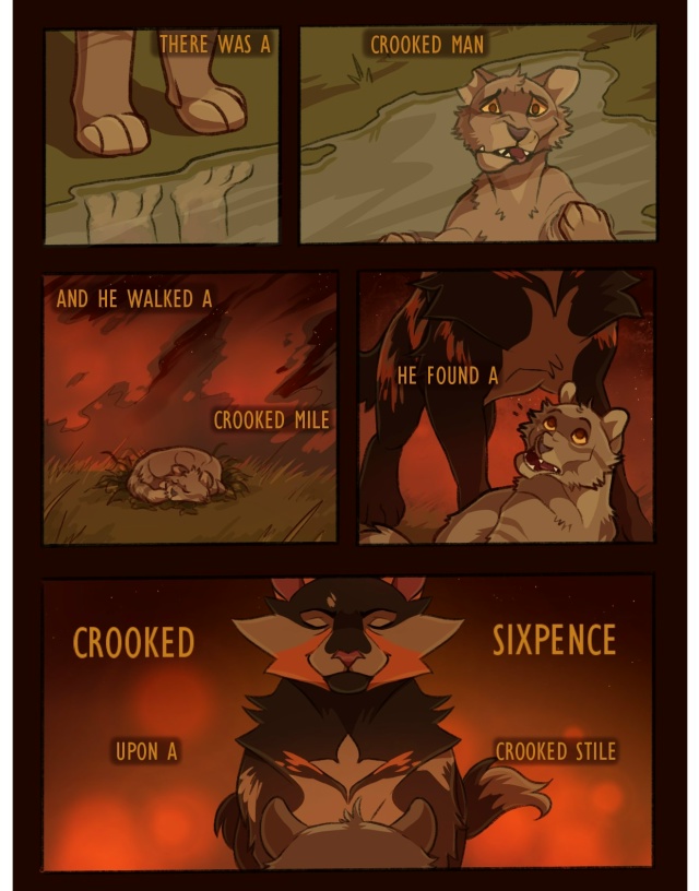 Жил да был человек кривой,
И шёл он кривою дорогой.
Нашё...