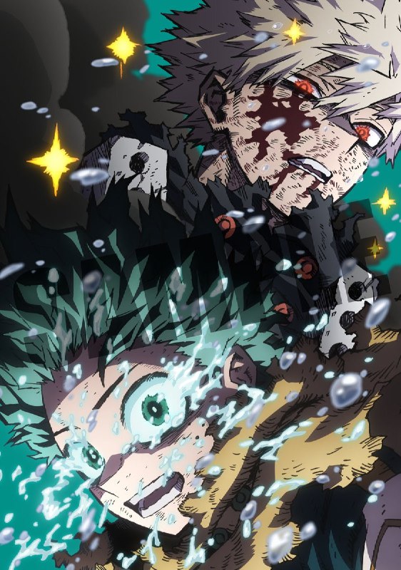 ⚡️Иллюстрация к дисковому изданию 8 сезона аниме «Моя геройская академия»