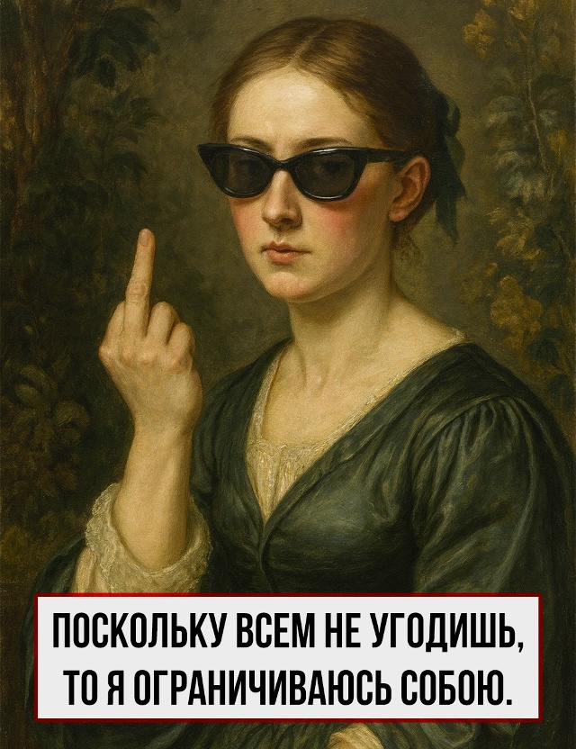 Моя доброта сегодня на переучёте.