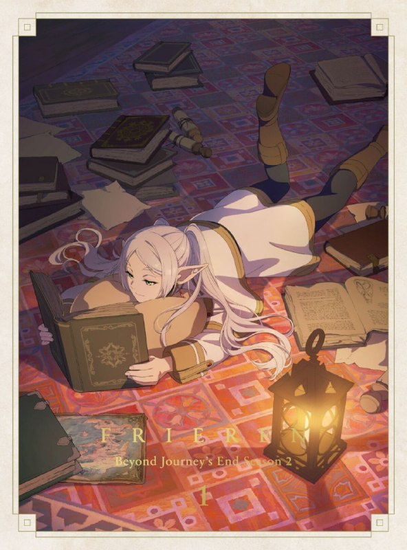 🍃Обложка и иллюстрация дискового издания 2 сезона аниме «Провожающая в последний путь Фрирен»