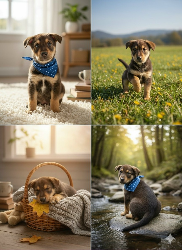 🐶 Друзья, в колодце на краю деревни девочка нашла 9 щен...