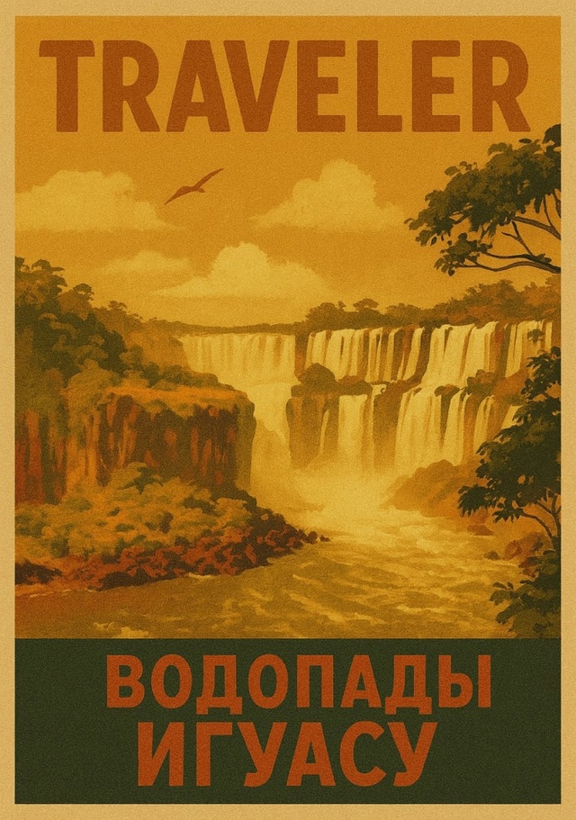 🌎 Водопады Игуасу — одно из самых впечатляющих приро?...