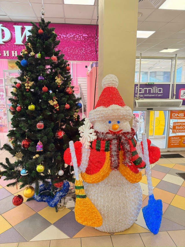 А вот такую елочку поставили в торговом центре Никольс...