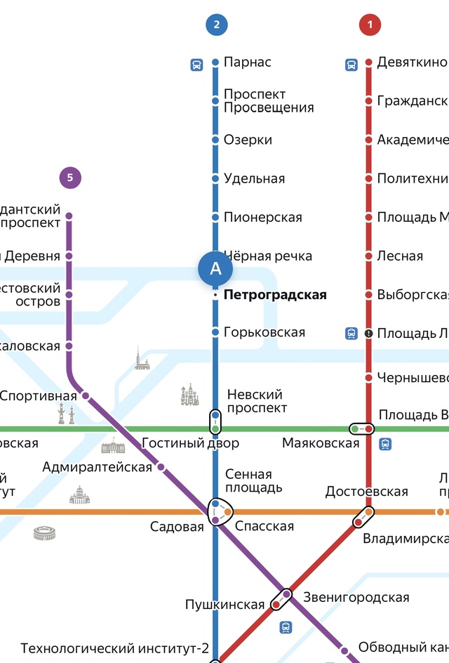 Здравствуйте, выходя из 249 автобуса на ст.м Петроградск...