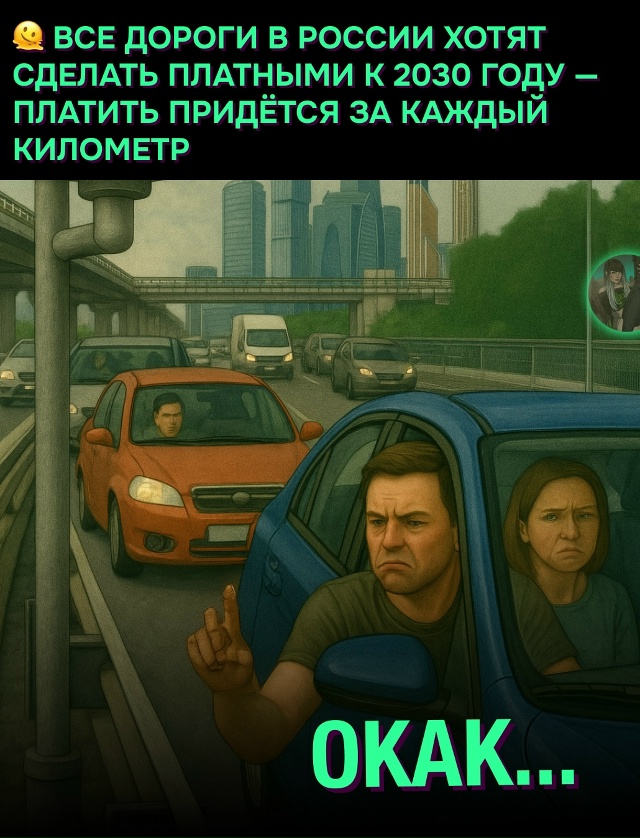 😳 К 2030 году все дороги в России могут стать платными —...