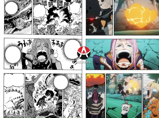 ☠ Сравниваем «Ван-Пис»: манга х 1136 и 1137 серии [Kuma Flashback EN...