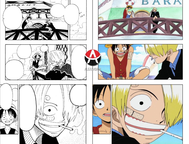 ☠Сравниваем «Ван-Пис»: манга x 29 и 30 серии [арка «Рестор...