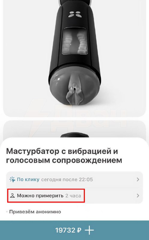 В российских сервисах доставки появился мастурбатор с… примеркой: девайс можно оставить у себя дома