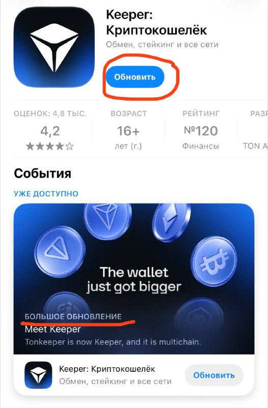 при большом обновлении слетают все кошельки как пишут, многие уже проебали доступ не сохранив сидки