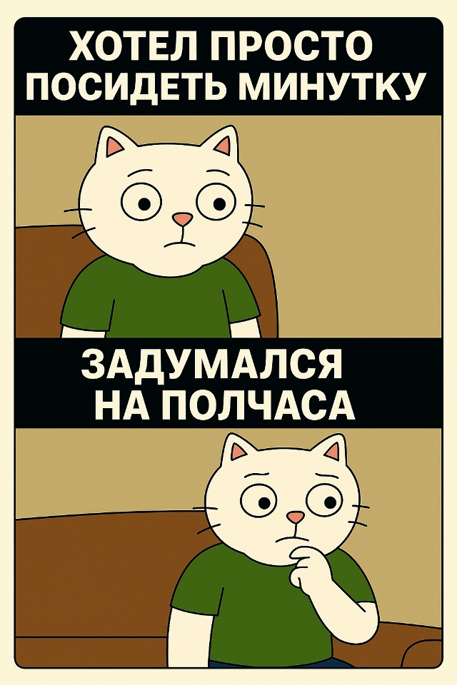 Иногда кажется, что минутка отдыха — это просто минутк...