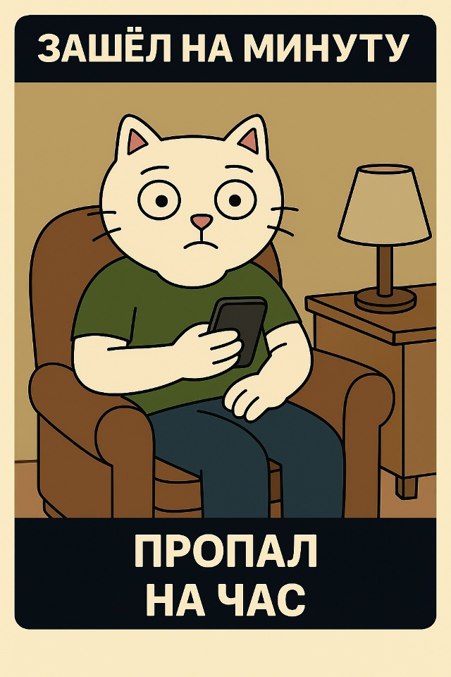 Хотел просто заглянуть ненадолго, проверить одно увед?...