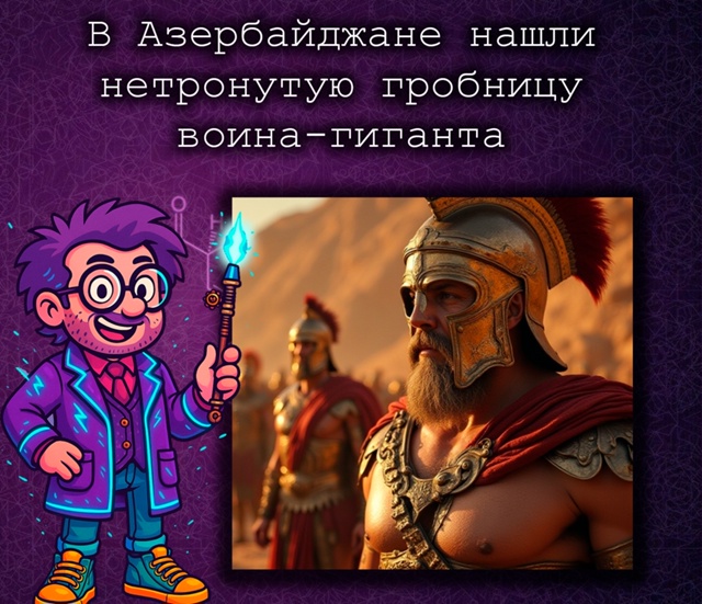В Азербайджане нашли гробницу воина-гиганта бронзовог...