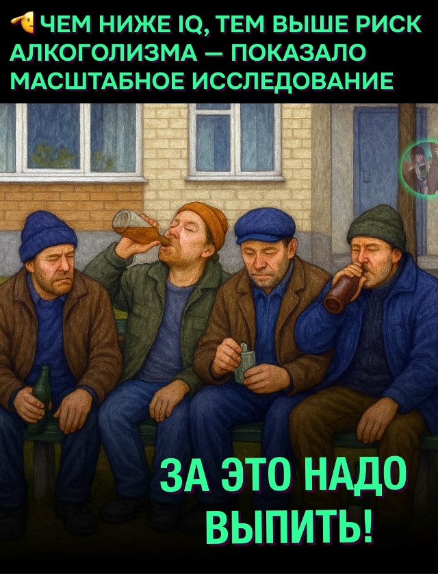 🌚 Умные меньше пьют: шведские учёные связали интеллек...