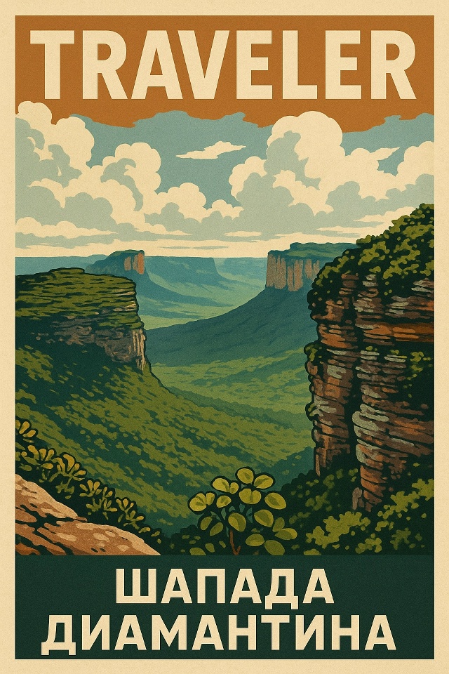 🌍 Шапада Диамантина — это место, где горизонт будто р?...