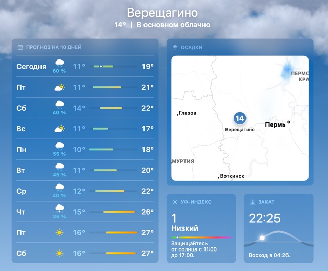 ☀К концу следующей недели... в Верещагино вновь придет ...