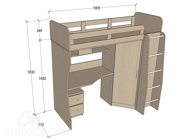 Отдам кровать -чердак , состояние 4+, разобрали и не сдел...