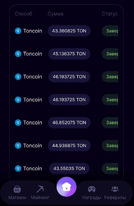 #Bounty_Hash 🚚
Сделал очередной вывод, на 43 TON (100$)
Моя статистика:
Дата моего входа в проект: