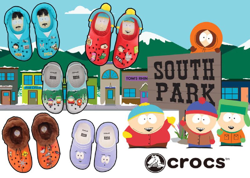 Модники, внимание: у Crocs выйдет коллаба с South Park
Будут модели с лицами Картмана, Полотенчика,
