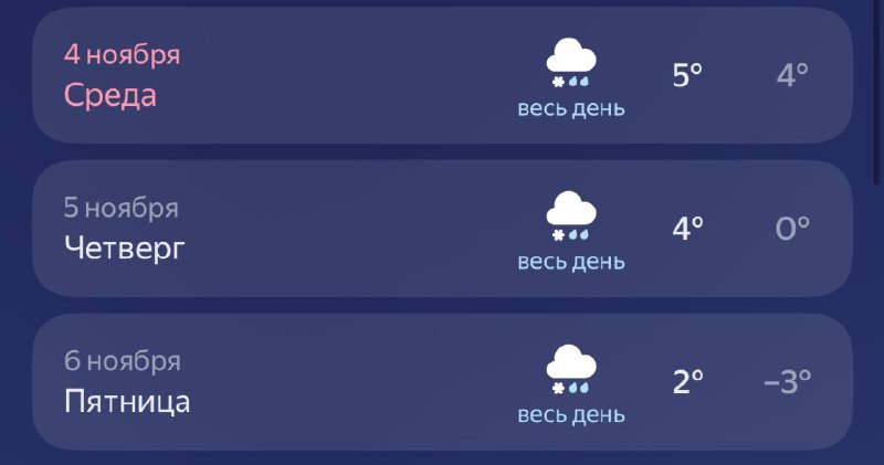 ❄️ Снег может пойти в Москве уже на следующей неделе
А дневная температура может опуститься до 2 гр