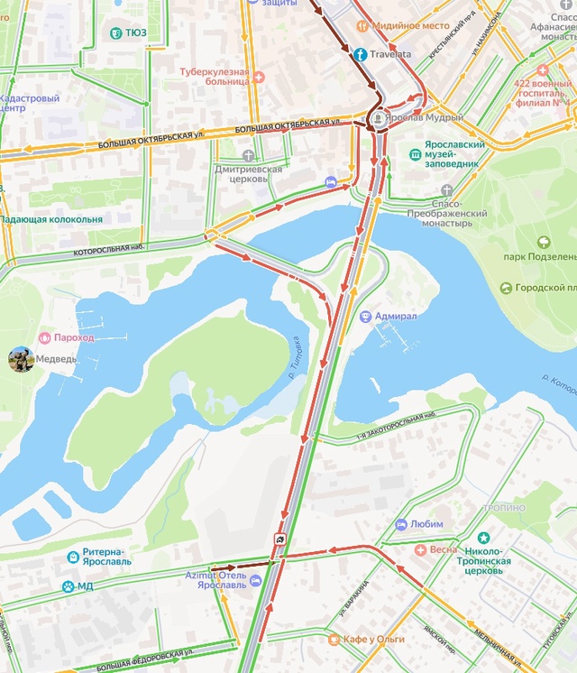 Уважаемые водители, предупреждение. На Московском про?...