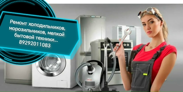 Ремонт холодильников, морозильных ларей, пылесосов, ду...