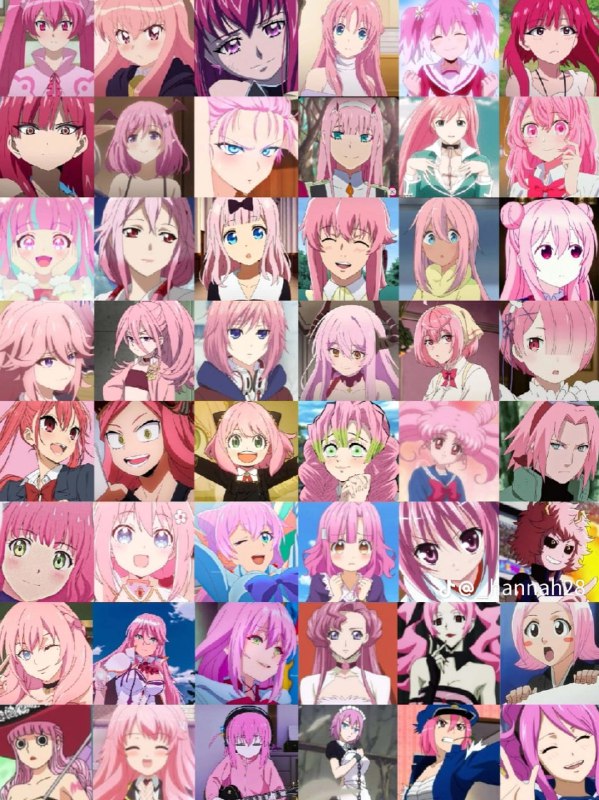 🥜Кто ваш любимый женский персонаж с розовыми волосами в аниме?