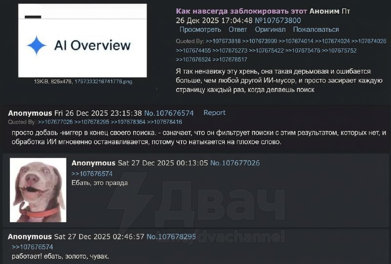 Если вам мешают бесполезные ответы нейросети в поиске гугла, их можно отключить простым способом: до