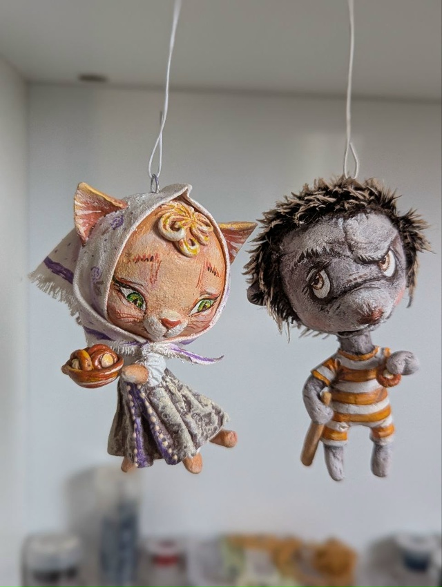 Ёлочные игрушки из ваты и текстиля, как в детстве, пост?...