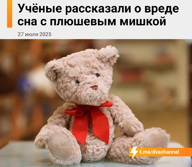 Спать с плюшевыми игрушками вредно для здоровья — к такому выводу пришли учёные
В тканях часто соде