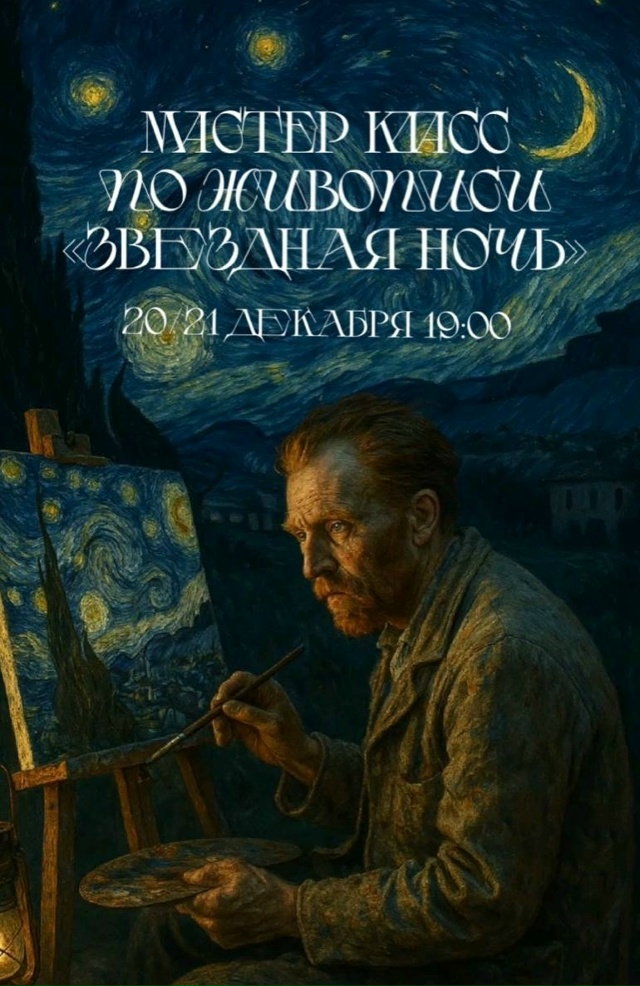 Приглашаем вас на уникальный арт-вечер, где мы шаг за ш?...