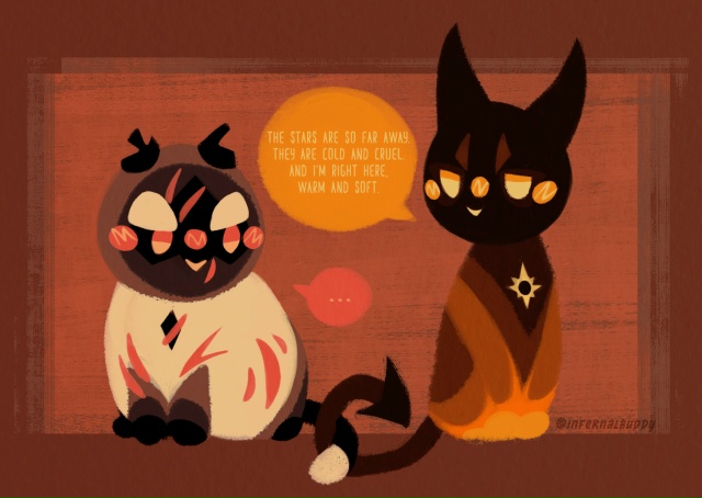 — Звёзды так далеко. Они холодные и жестокие. А я прямо ...