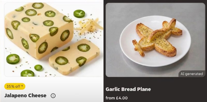 Британский сервис доставки еды Just Eat поручил нейросети сделать фотографии блюд, у которых не было