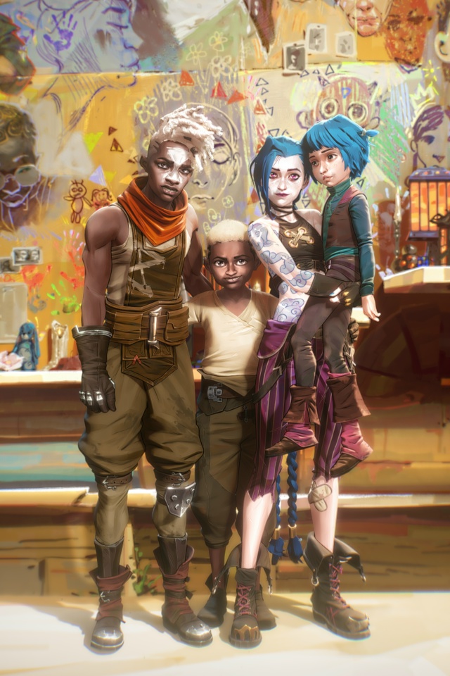 Сегодня, в честь юбилея Arcane, художники из студии Fortiche п?...