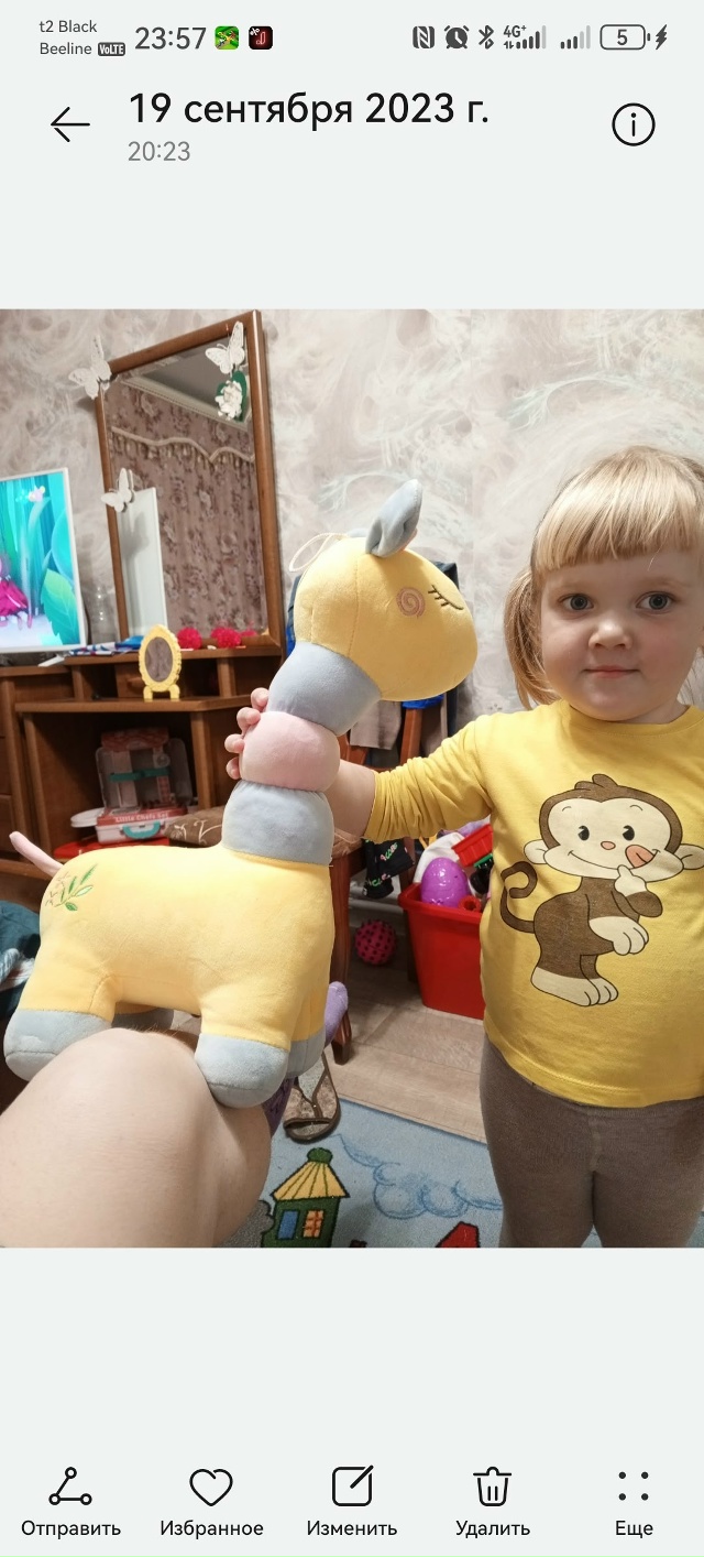 Всем доброго дня.
Пропал наш любимый жирафик , может кт?...