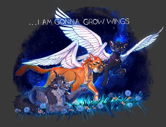 «Однажды у меня вырастут крылья»
Крутобок, Огнезвезд ?...