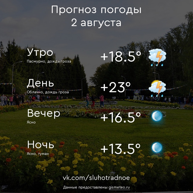 ⛅ Доброе утро, Отрадненцы! Всем продуктивного и приятн...