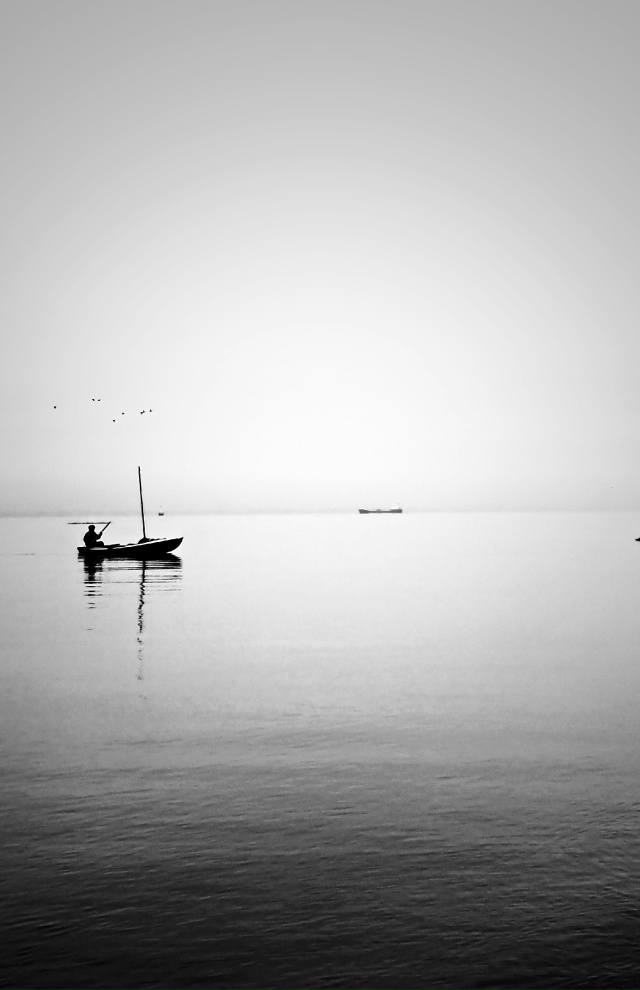 Финский залив. Вид из парка Александрия.