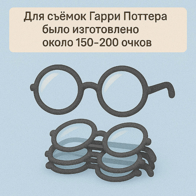 🪄 Очки, достойные волшебства
Для съёмок фильмов о Гар...