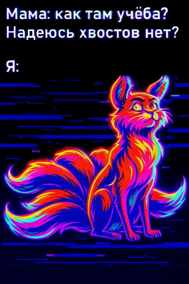 Каждый хвост — как воспоминание о том, как я весело про...