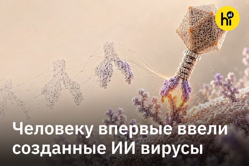 ❗️ Человеку впервые ввели вирусы, спроектированные ИИ
Пациенту с устойчивым ко всем доступным метод